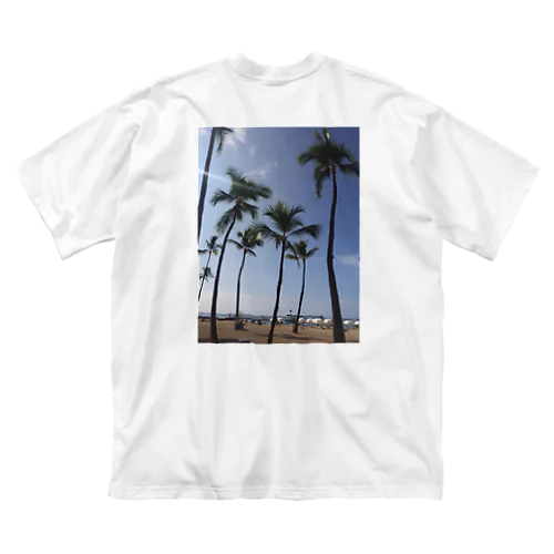 ハワイのヤシ ビッグシルエットTシャツ