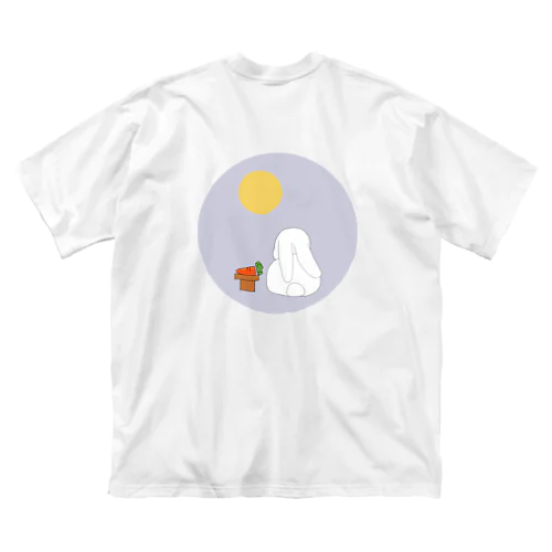 お月さま  ウサたん ビッグシルエットTシャツ