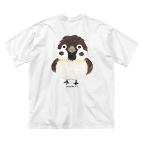 バックプリント スズメがちゅん Big T-Shirt