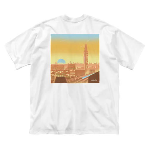 Shinjuku blue_orange_pink Big T-Shirt