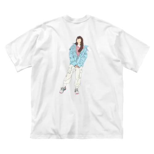 齋藤飛鳥 線画 ビッグシルエットTシャツ