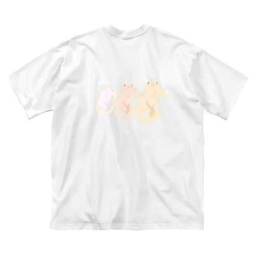 猫の盆踊り ビッグシルエットTシャツ