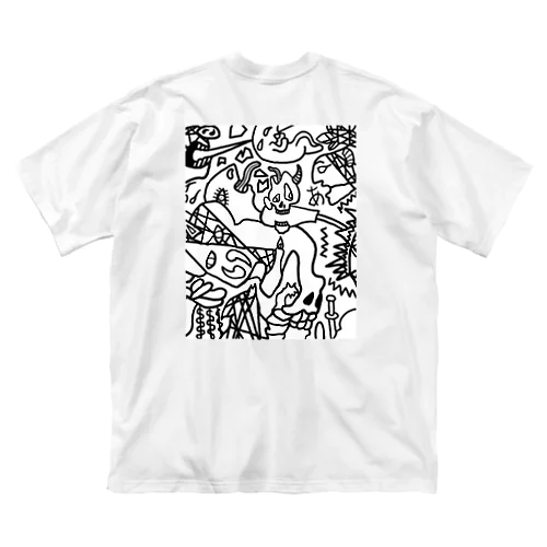 ゲルニック　白 ビッグシルエットTシャツ