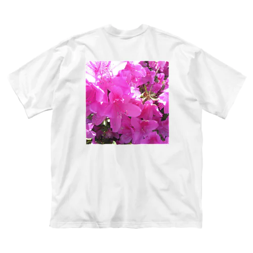 ピンクなお花 ビッグシルエットTシャツ