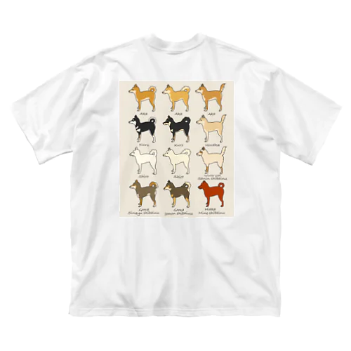 柴犬(背) ビッグシルエットTシャツ