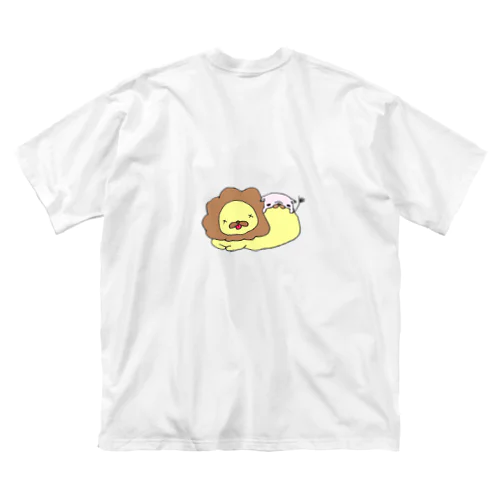 ぷたぷた日和 ぺーすけのお腹減った ビッグシルエットTシャツ