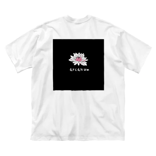 ワンポイント　蓮の花 ビッグシルエットTシャツ