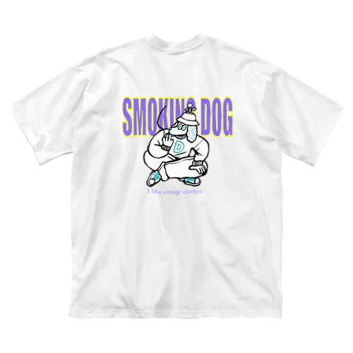 smoking dog ビッグシルエットTシャツ
