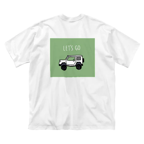 LET'S GO OFFROAD!!(グリーン) ビッグシルエットTシャツ