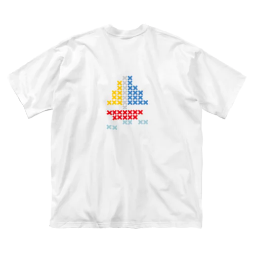 ヨット Cross-stitch Big T-Shirt