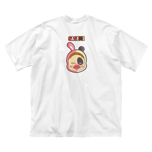 【バックプリント】うさンダだよ！さげみちゃん ビッグシルエットTシャツ