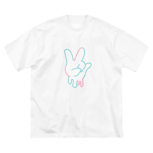 小指ピーンなビッグシルエットTシャツ Big T-Shirt