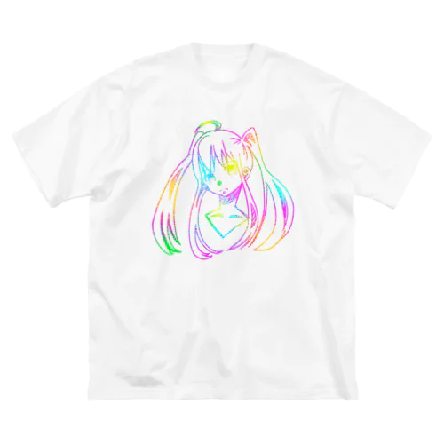 colorful girl ビッグシルエットTシャツ