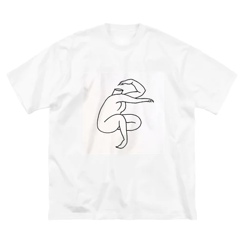 白黒のっぺらぼうや ビッグシルエットTシャツ