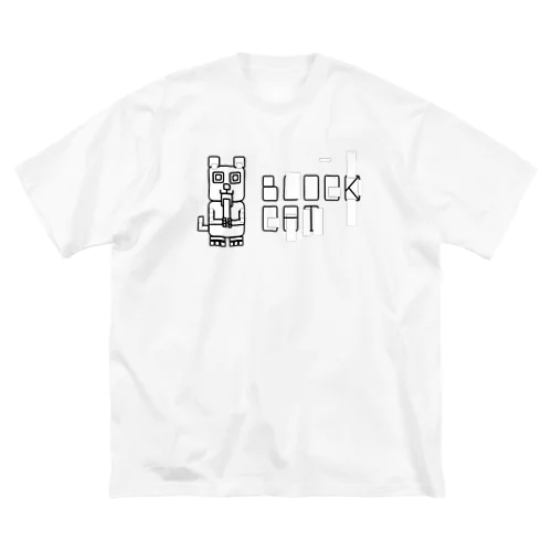 #BLOCKCAT（黒） ビッグシルエットTシャツ