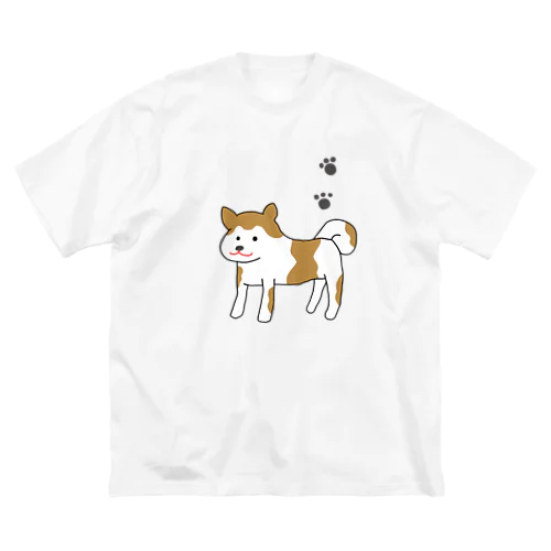 秋田犬　犬丸　あきたいぬ　いぬまる ビッグシルエットTシャツ