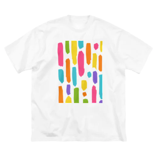 カラフルペイントアート/ジョイフル ビッグシルエットTシャツ