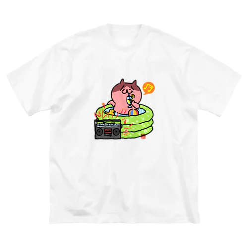 ビニールプールでまったり猫さん。 Big T-Shirt