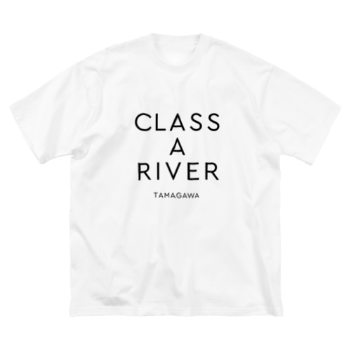 CLASS A RIVER［TAMAGAWA］ブラック Big T-Shirt