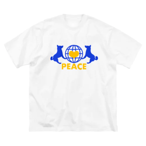 peace ワンコバージョン🐕 ビッグシルエットTシャツ