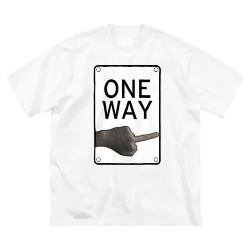 ONE WAY （the finger） ビッグシルエットTシャツ