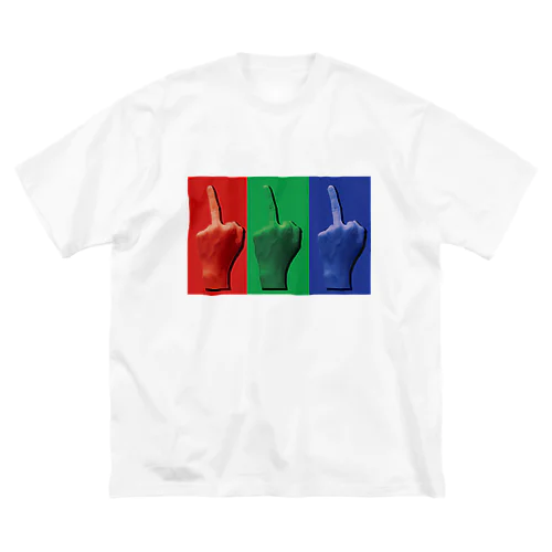 RGB finger ビッグシルエットTシャツ