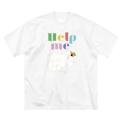 モルモットのもこ　HELP ME ビッグシルエット Tシャツ ビッグシルエットTシャツ