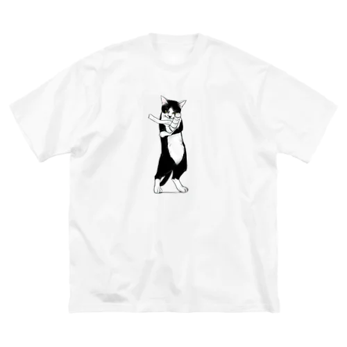 闇属性の猫 ビッグシルエットTシャツ