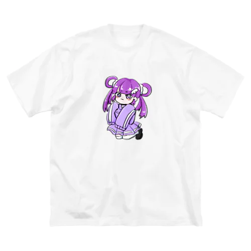 紫ジャージちゃん(透過) ビッグシルエットTシャツ