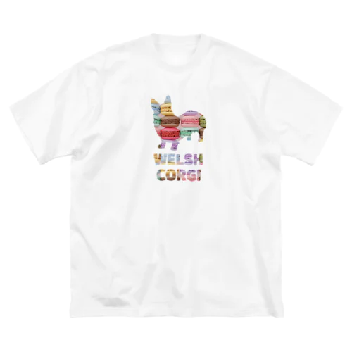 ウェルシュコーギー　マカロン ビッグシルエットTシャツ