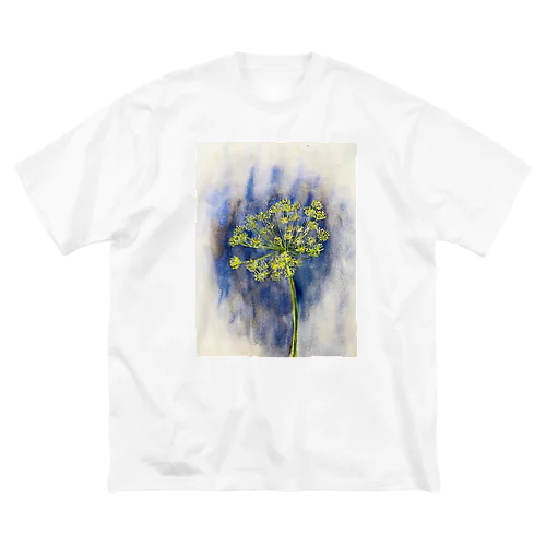 植物画着彩2 ビッグシルエットTシャツ