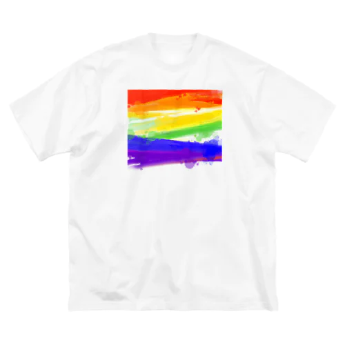 RAINBOW 虹 ビッグシルエットTシャツ