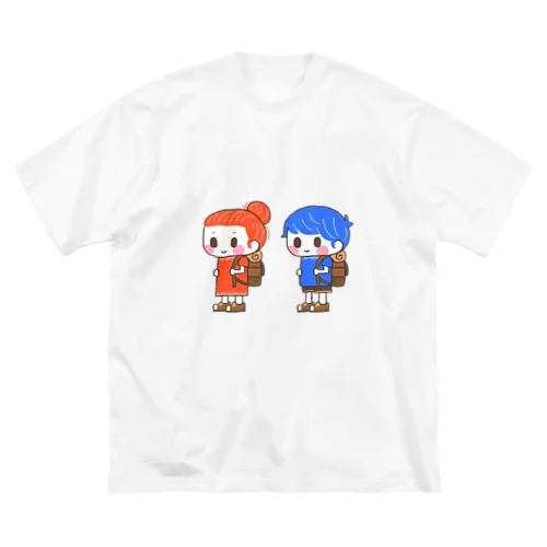 旅する女の子＆男の子 ビッグシルエットTシャツ