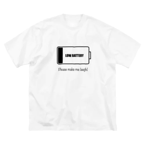 Low battery ビッグシルエットTシャツ