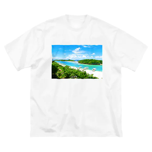 石垣島の絶景・川平湾 ビッグシルエットTシャツ