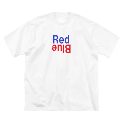 青と赤 Big T-Shirt