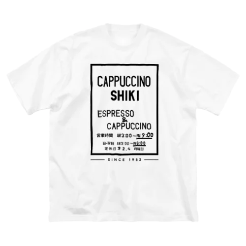 カプチーノ詩季 ドアサインデザイン ビッグシルエットTシャツ