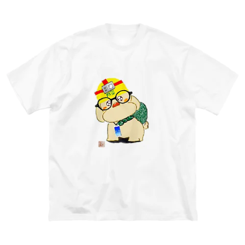 防災わんこ ビッグシルエットTシャツ