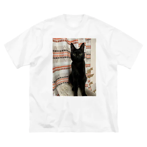 黒ネコちゃん ビッグシルエットTシャツ