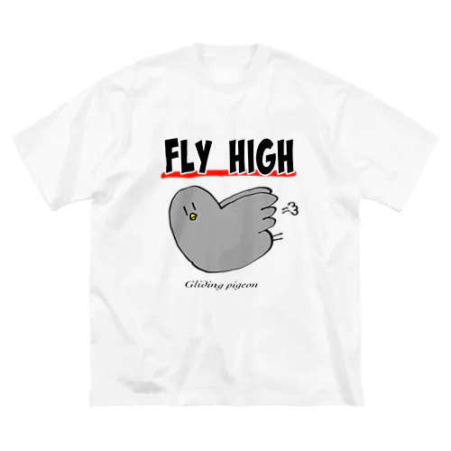 滑空鳩 ビッグシルエットTシャツ