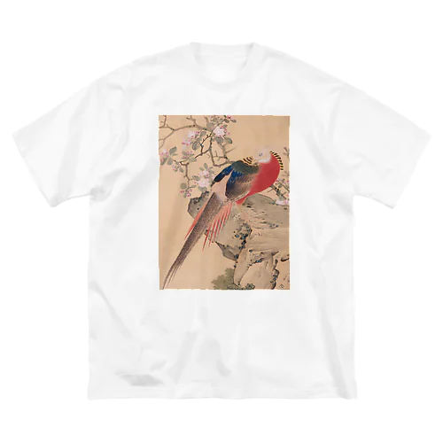 浮世絵 UKIYOE 円山応挙；金鶏 ビッグシルエットTシャツ