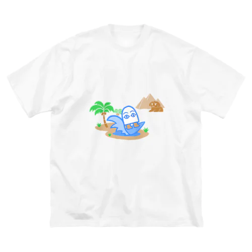 メジェド様　サーフィンTシャツ ビッグシルエットTシャツ