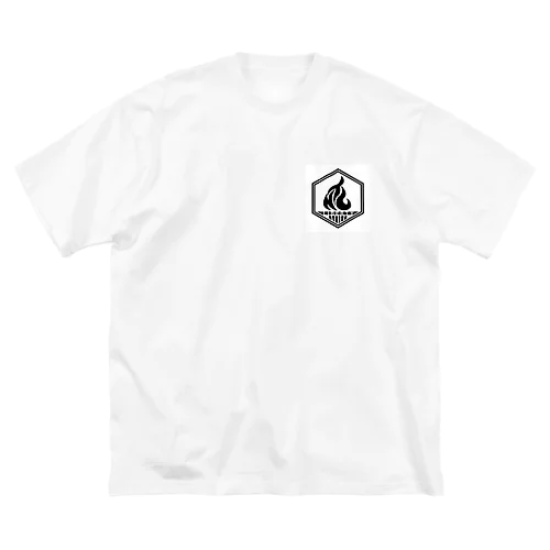 リバティ山賊団ロゴWH ビッグシルエットTシャツ