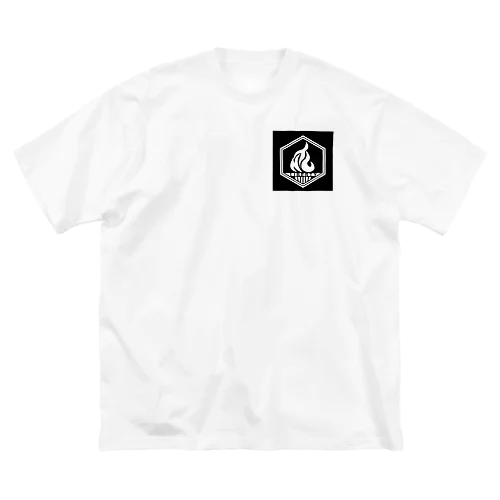 リバティ山賊団ロゴBK ビッグシルエットTシャツ