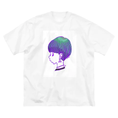 ツーブロックちゃん ビッグシルエットTシャツ