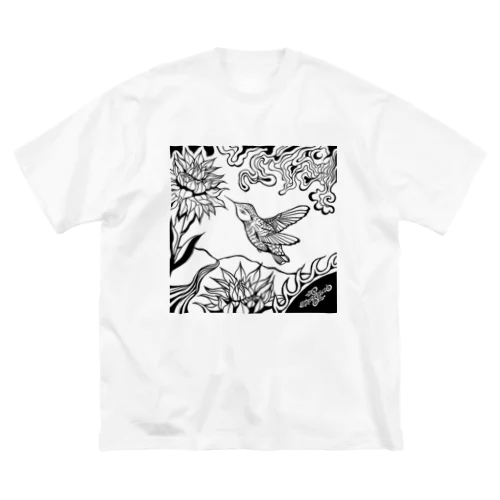 ハチドリの夢（透過） ビッグシルエットTシャツ