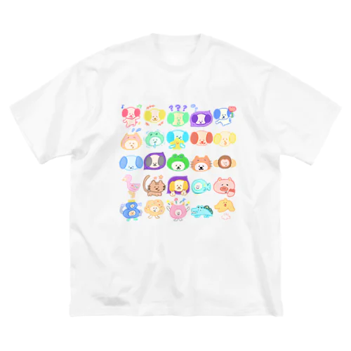 パステル こどもいぬフレンズ ビッグシルエットTシャツ