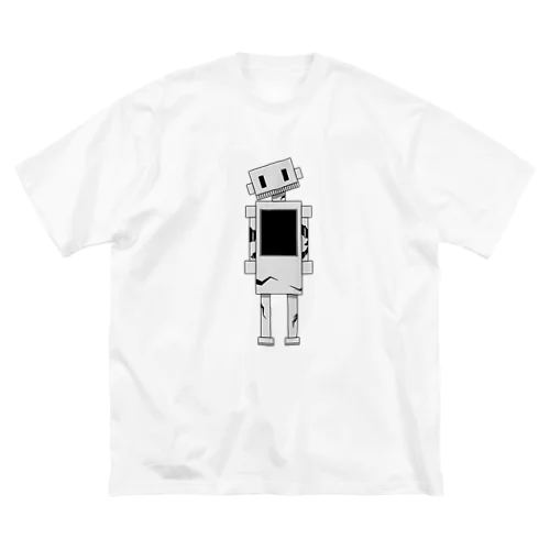 ひび割れロボット ビッグシルエットTシャツ