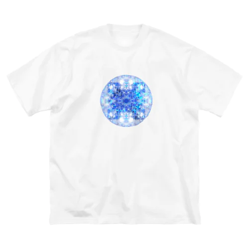 Blue graphics(circle) Big T-Shirt