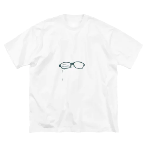 メガネ、泣く。 루즈핏 티셔츠